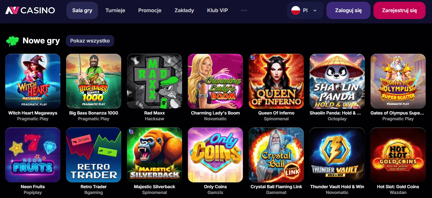 NV Casino depozyt